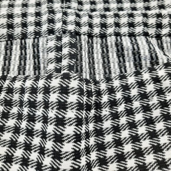 Vtg 70s handmade double-knit black gingham skirt - Picture 7 of 8